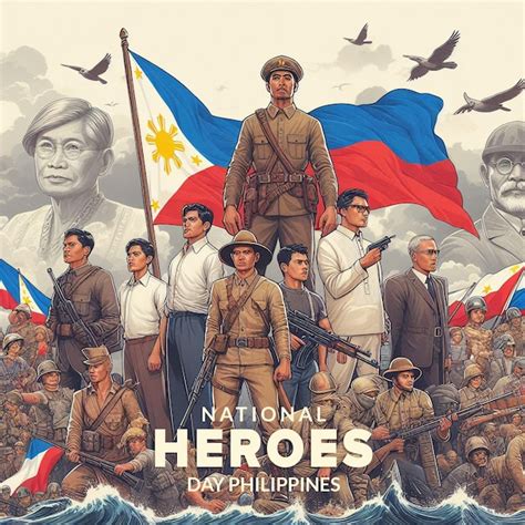 Philippine Heroes Creative Psd Design For National Heroes Day Premium