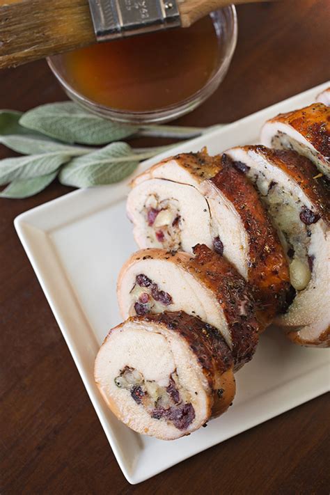 Turkey Roulade With Cranberry Hazelnut Stuffing The Cozy Apron