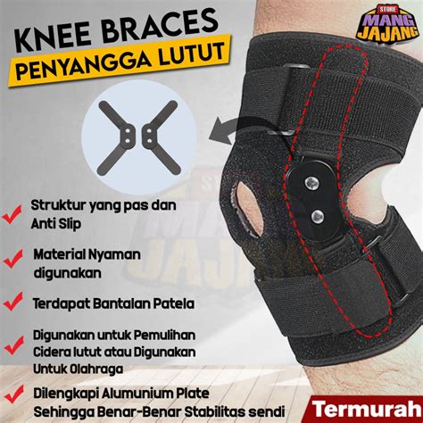 Jual Deker Lutut Knee Support With Alumunium Plate Deker Penyangga