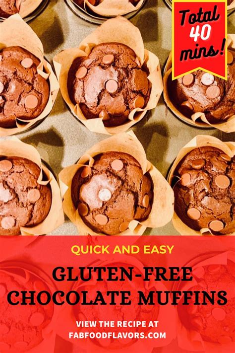 Delicious Gluten Free Chocolate Muffins