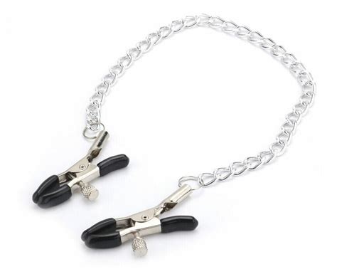 Grampos Em Metal Para Mamilo Corrente Sex Distribuidora