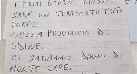 Veggente Invia Una Lettera Alla Protezione Civile Ci Sar Un