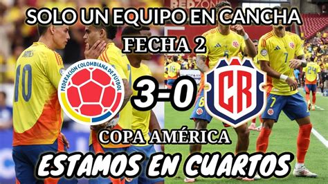 ANÁLISIS Colombia vs Costa Rica 3 0 Fecha 2 Grupo D Copa