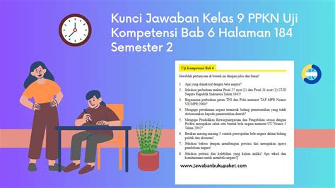 Bocoran Kunci Jawaban Kelas Ppkn Uji Kompetensi Bab Halaman