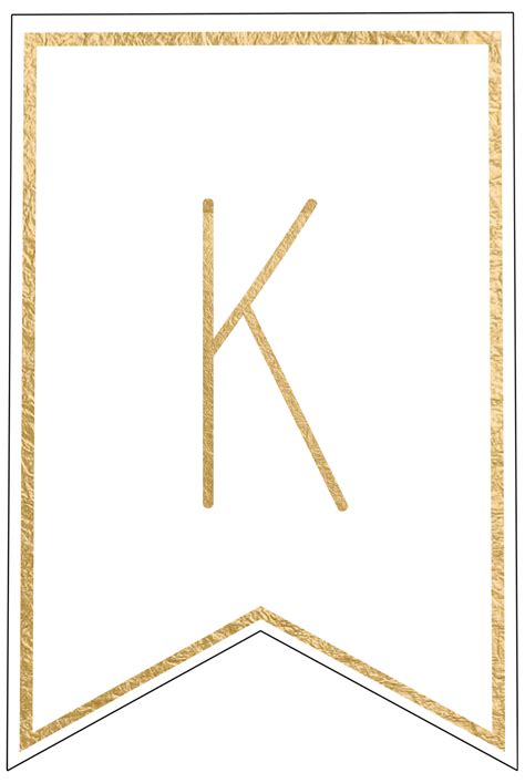 Golden Letter Template