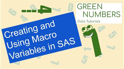 Ways To Create Macro Variables In Sas Data Tutorial Macros Youtube