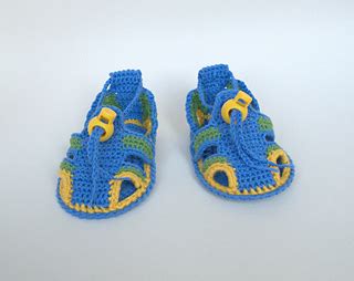 Ravelry: Crochet baby boy sandals pattern by Danieland design