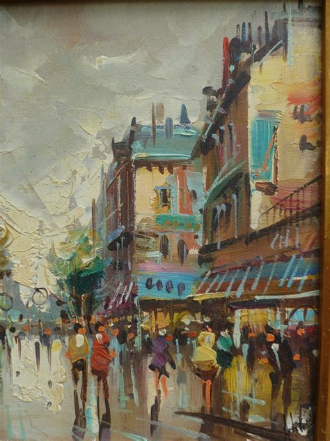 2 Paris Street Scene Paintings. Antonio DeVity. Impressionist.