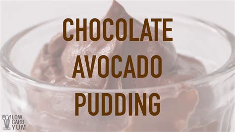 Keto Chocolate Avocado Pudding Youtube