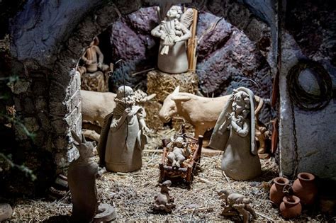 Pesebre de jesús | Foto Premium