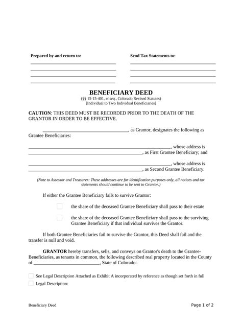 Real Estate Deed Template