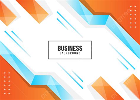 Modern Orange And Blue Business Background With Abstract Geometric