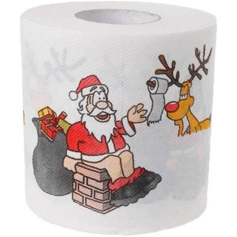 Couches No L Santa Claus Deer Toilette Toilette Papier Tissus Salon