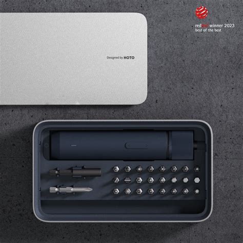 Электрическая отвертка с прямой ручкой и кейсом для бит Xiaomi HOTO ...