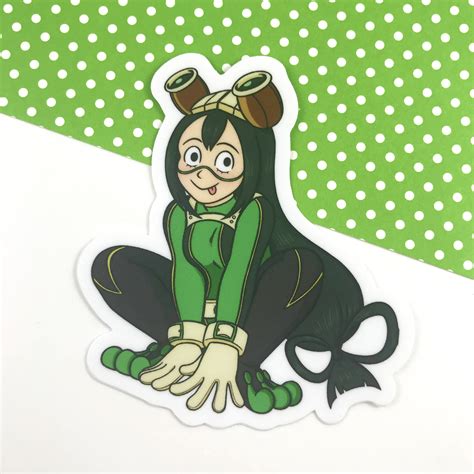 Bnha Froppy Tsuyu Asui Vinyl Sticker Tsu Froppy Etsy