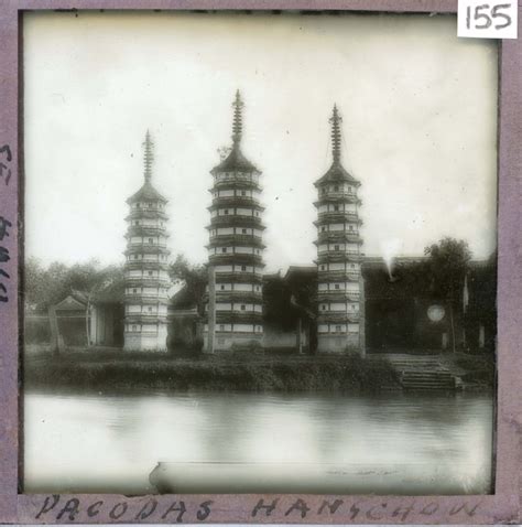 [Glass Slide.01/(155)] Pagodas, Hangzhou - Royal Asiatic Society Online Collections