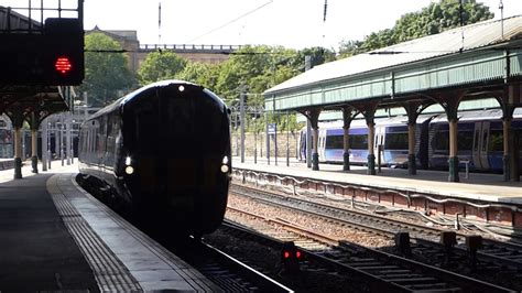 New Scotrail Class 385 Arrives At Edinburgh Waverley Youtube