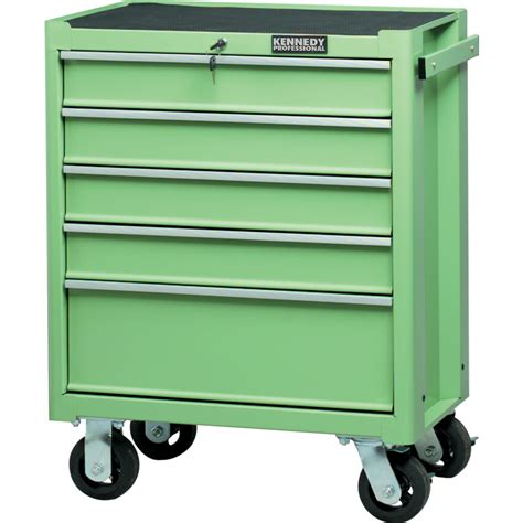 Kennedy Pro Roller Cabinet Classic Green Green Steel 5 Drawers 890