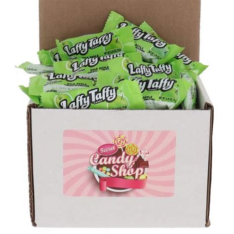 Laffy Taffy Mini Candy Bulk In Box Individually Wrapped Sour Apple