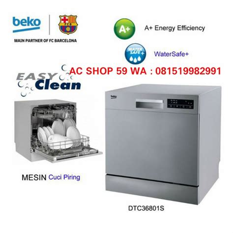 Jual Dishwasher Table Top Beko Dtc S Mesin Cuci Piring Stainless