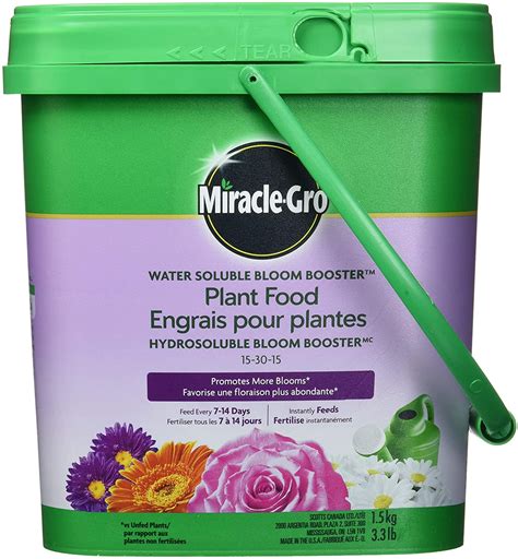 Miracle Gro Water Soluble Bloom Booster Plant Food 15 30 15 15kg