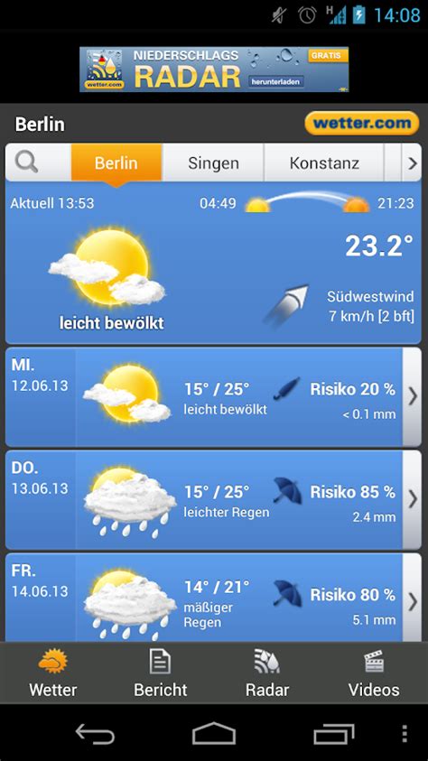 Wetter Android Apps Auf Google Play