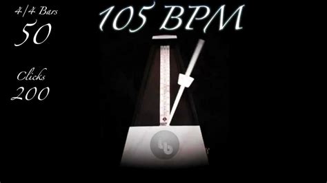 105 Bpm Metronome Youtube