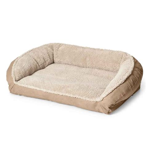 Orvis ComfortFill-Eco Bolster Fleece Dog Bed - Large | Sportsman's ...