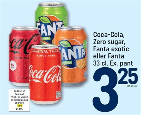 Coca Cola Zero Fanta Exotic El Fanta Tilbud Hos Rema 1000