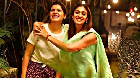 Samantha Nayanthara Friendship Scene Making Kaathuvaakula Rendu