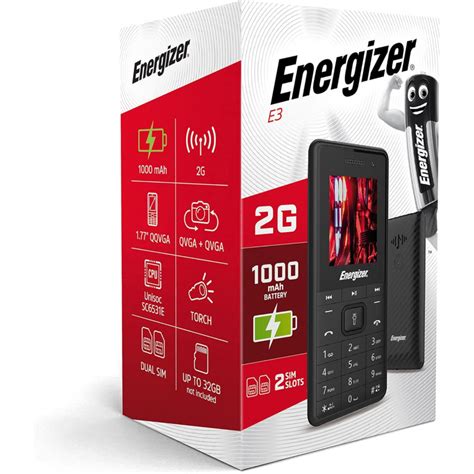 T L Phone Portable Energizer E Noir A Bas Prix Spacenet Tunisie