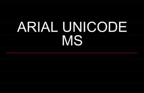 Arial Unicode MS Font Download - Fontspace.io