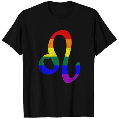 Lgbt Gay Pride Flag Leo Zodiac Sign T Shirts Id By Big Boi Printblur