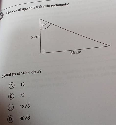 Determina El Valor De X En El Triangulo Brainly Lat 8A8