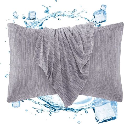 Amazon Urnexttour Pack Cooling Pillow Cases For Hot Sleepers X Queen Cool