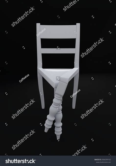 Wooden Chair Sitting Legs Crossed 3d Stock Illustration 2006399162 ...