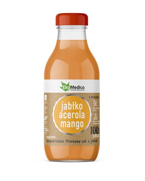 EKAMEDICA SOK JABŁKO ACEROLA MANGO 300ML Tabletka pl