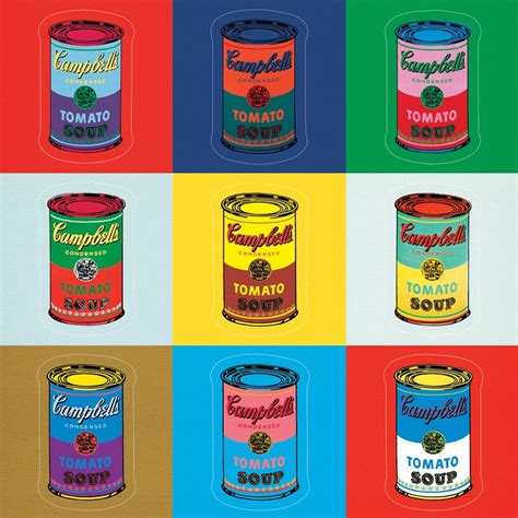 Warhol Campbell's Soup Can Sticker Sheet