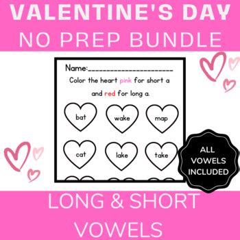 NO PREP VALENTINE S DAY BUNDLE LONG SHORT VOWELS PRINTABLES