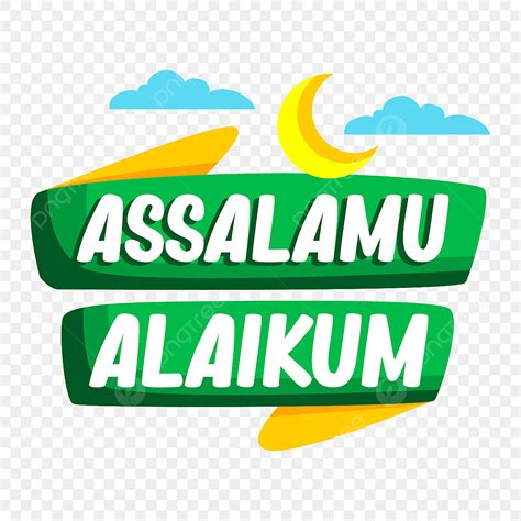 Crescent Moon Clipart Transparent Png Hd Assalamu Alaikum Greeting