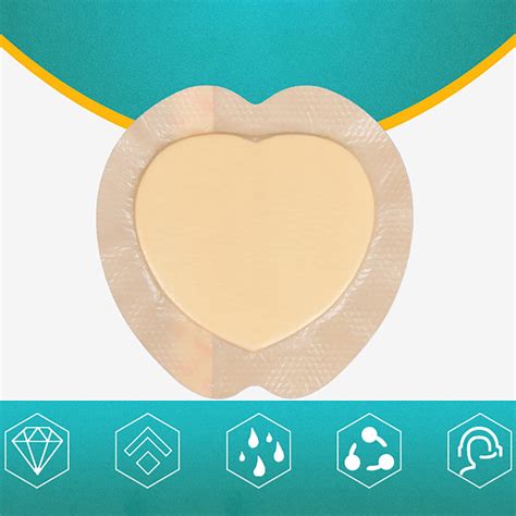 Gzwccvsn Sacral Silicone Foam Dressing With Border For Ulcer Pressure Ulcer Butt Bed Sore