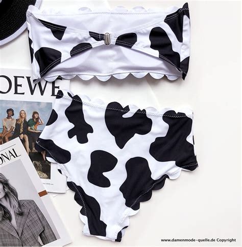 Neuheiten 2025 Scalloped Bikini mit Hohe Taille Damenmode Günstig Online Kaufen