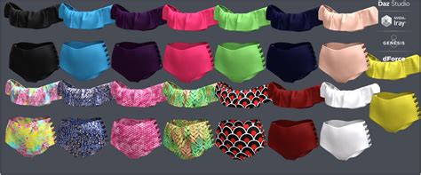 DForce Flounce Bikini For Genesis Female S Daz D