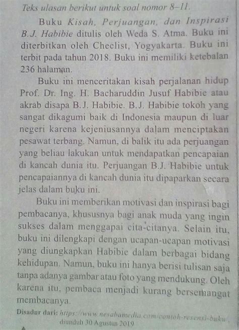 Resensi Buku Kisah Perjuangan Dan Inspirasi Bj Habibie