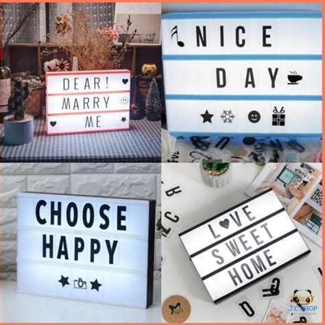 J C Shop Size A Light Box Cinematics Letter Box Ligh Diy Led Light Box