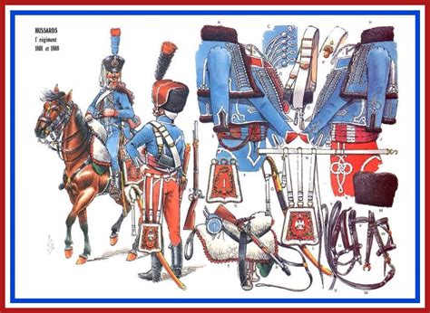 French Hussars Of The 1st Regiment 1801 1808 French Army Military