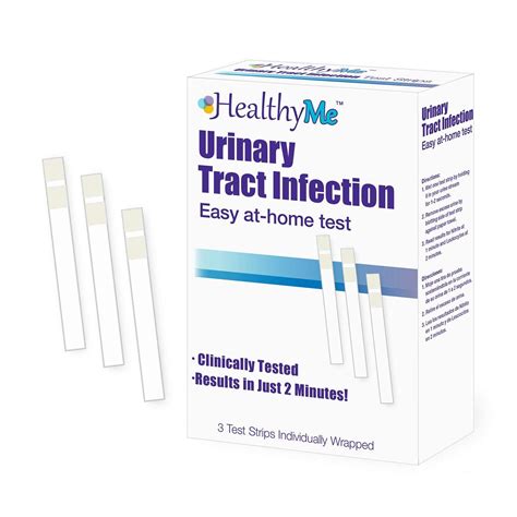 HealthyMe UTI Test Strips - 3 Individually Wrapped Strips for Accurate