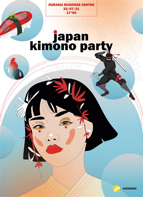 KImono party poster on Behance