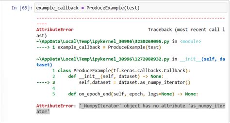 NumpyIterator Object Has No Attribute As Numpy Iterator Issue 3