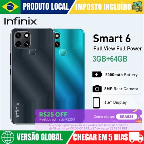 Infinix Smart Celular Gb Ram Gb Rom Vers O Global